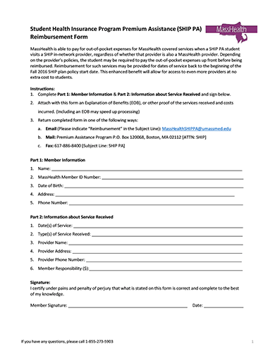 MHPA Claim Form